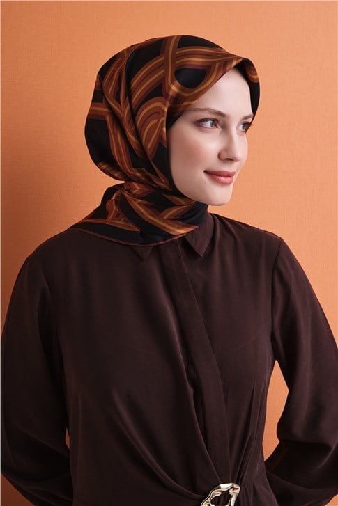 Armine Saf İpek Twill Eşarp 9614D 02