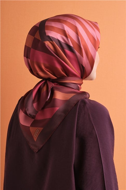 Armine Saf İpek Twill Eşarp 9615D 02