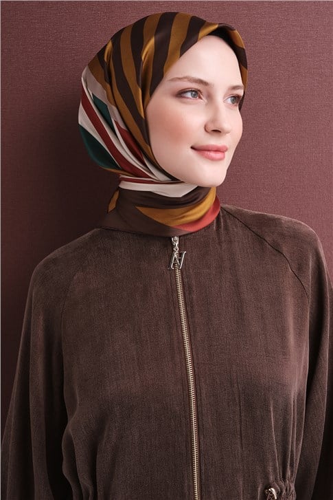 Armine Saf İpek Twill Eşarp 9615D 05