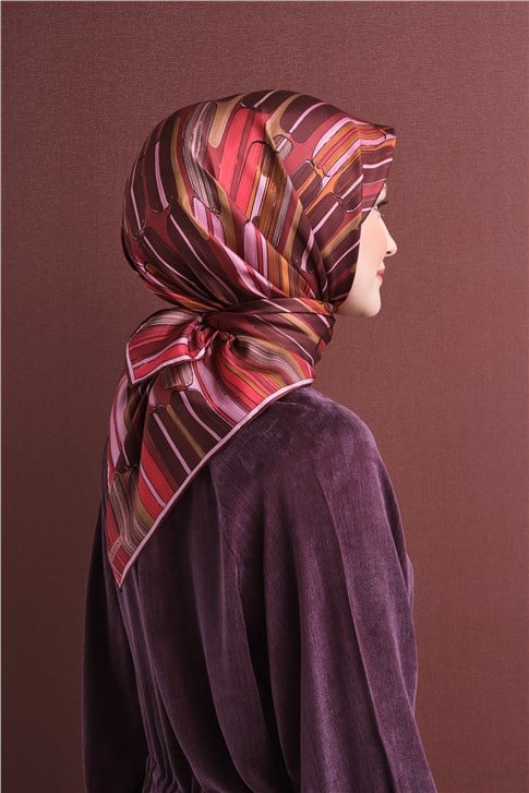 Armine Saf İpek Twill Eşarp 9616D 02