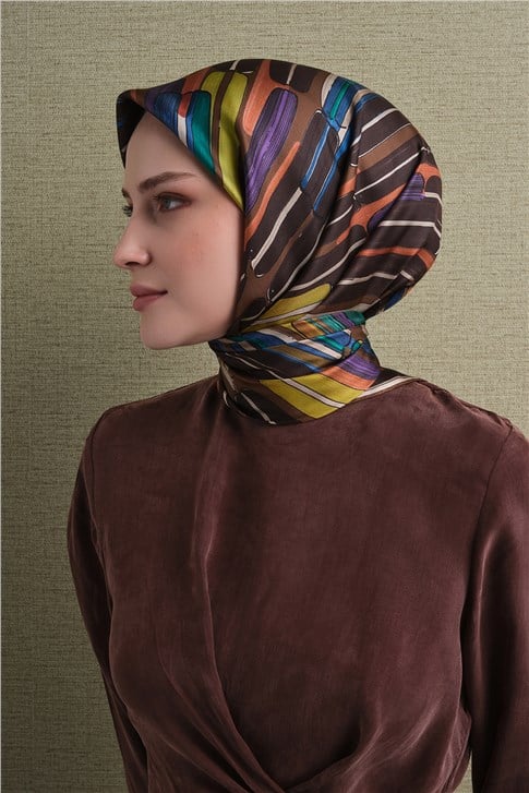 Armine Saf İpek Twill Eşarp 9616D 03