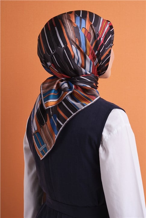 Armine Saf İpek Twill Eşarp 9616D 04