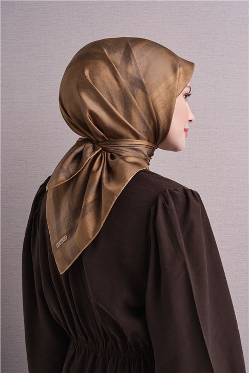 Armine Saf İpek Twill Eşarp 9618D 01