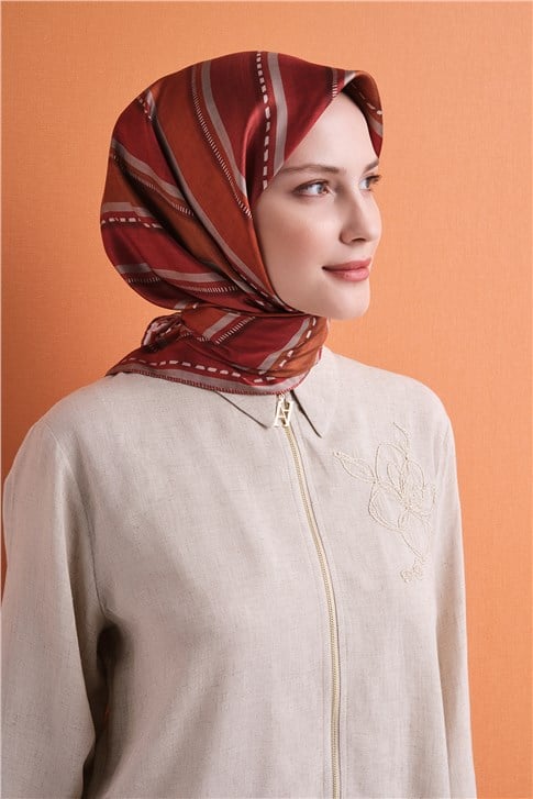 Armine Saf İpek Twill Eşarp 9621D 57