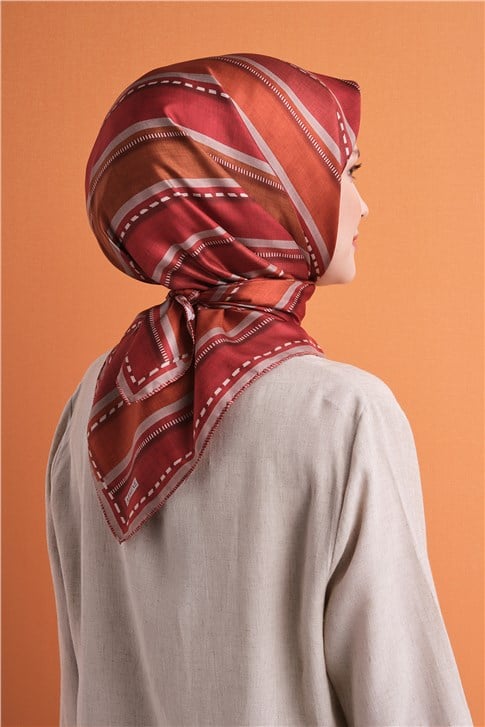 Armine Saf İpek Twill Eşarp 9621D 57
