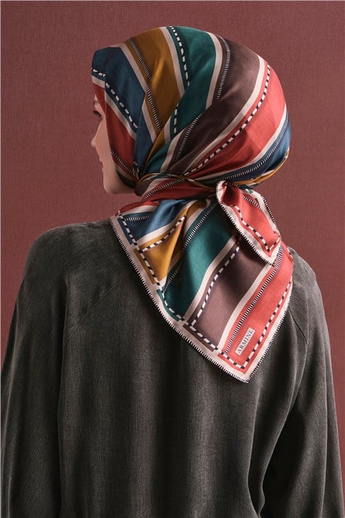 Armine Saf İpek Twill Eşarp 9621D 82