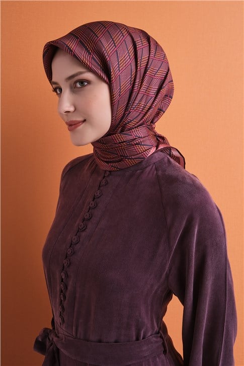 Armine Saf İpek Twill Eşarp 9626D 03