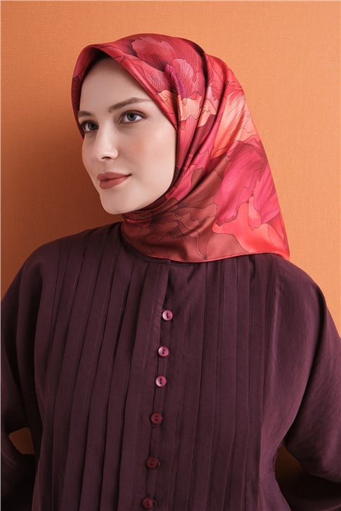 Armine Saf İpek Twill Eşarp 9627D 57
