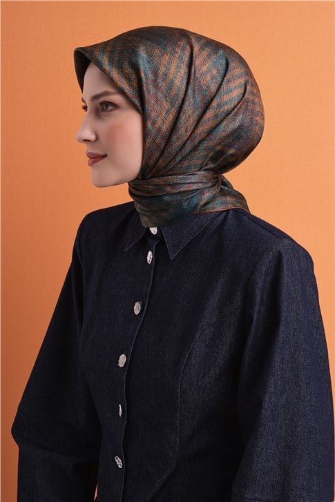 Armine Saf İpek Twill Eşarp 9628D 03