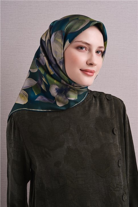 Armine Saf İpek Twill Eşarp 9632D 03