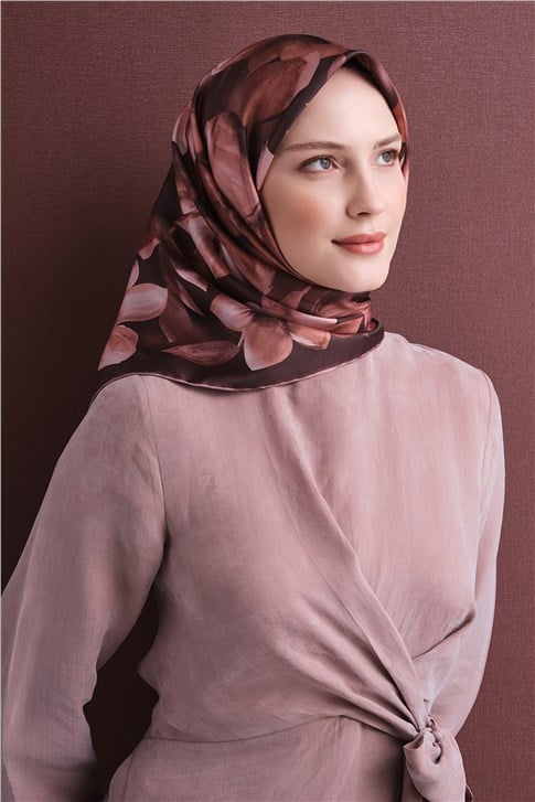 Armine Saf İpek Twill Eşarp 9632D 55