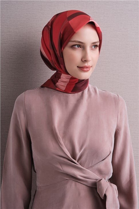 Armine Saf İpek Twill Eşarp 9633D 03