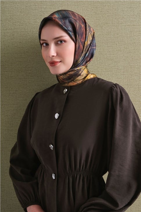Armine Saf İpek Twill Eşarp 9635D 02