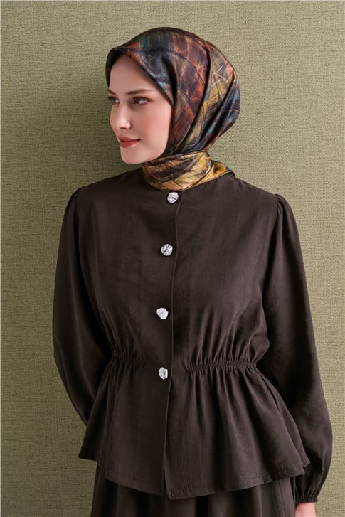 Armine Saf İpek Twill Eşarp 9635D 02