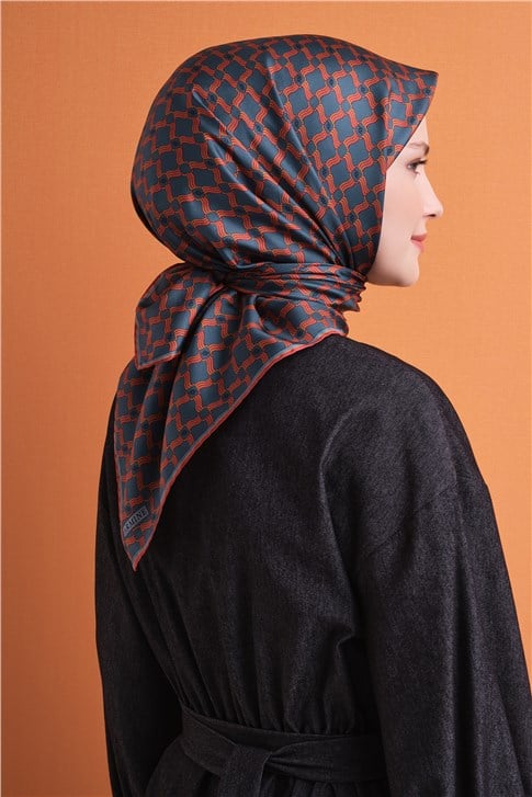 Armine Saf İpek Twill Eşarp 9636D 03