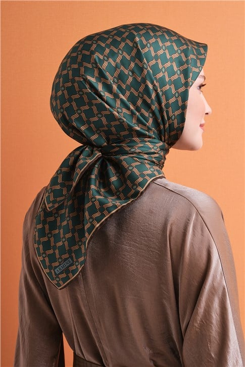 Armine Saf İpek Twill Eşarp 9636D 04