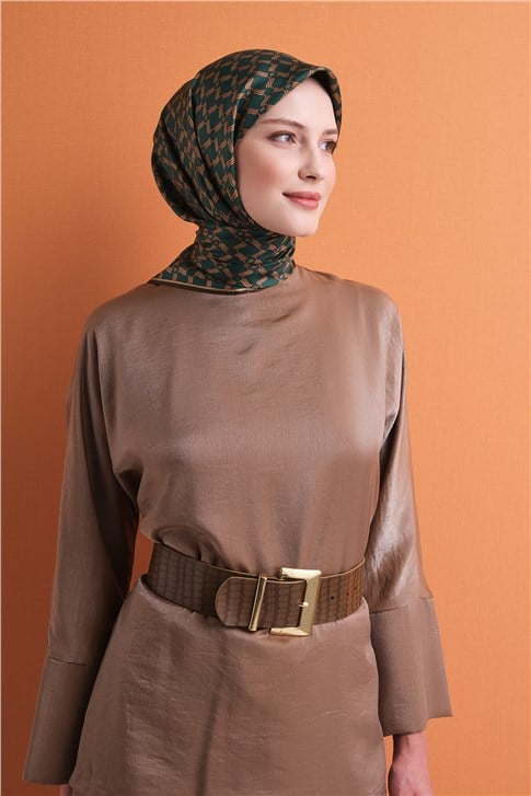 Armine Saf İpek Twill Eşarp 9636D 04