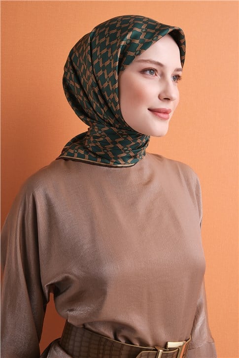Armine Saf İpek Twill Eşarp 9636D 04