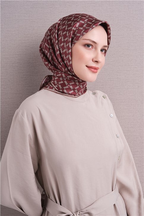Armine Saf İpek Twill Eşarp 9636D 86