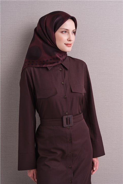 Armine Saf İpek Twill Eşarp 9637D 51