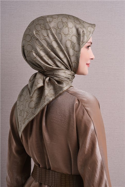 Armine Saf İpek Twill Eşarp 9638D 04