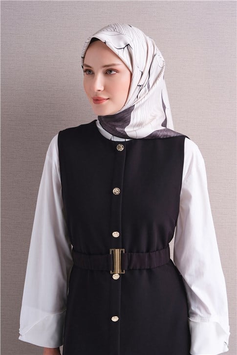 Armine Saf İpek Twill Eşarp 9639D 03