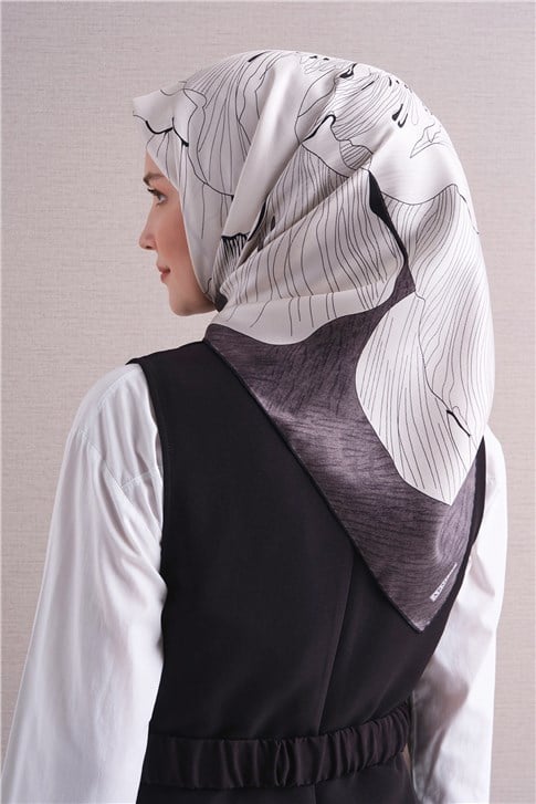 Armine Saf İpek Twill Eşarp 9639D 03