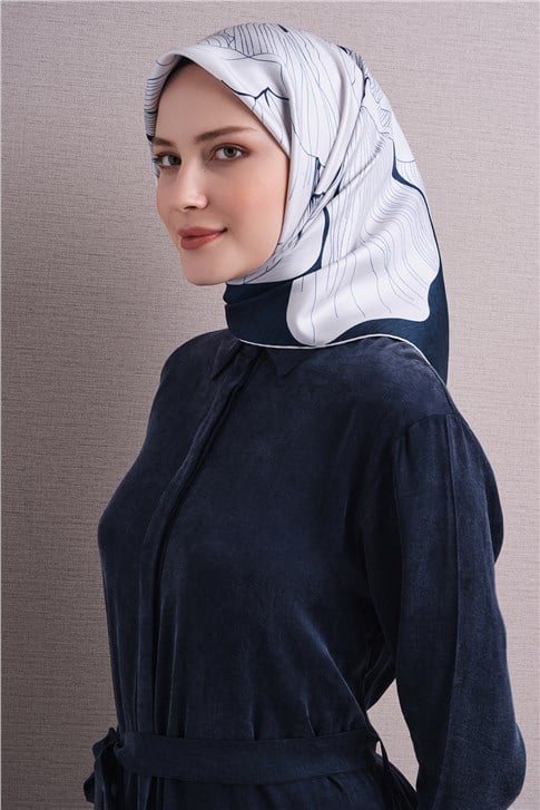 Armine Saf İpek Twill Eşarp 9639D 05