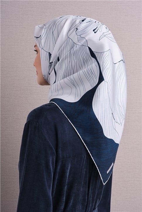 Armine Saf İpek Twill Eşarp 9639D 05