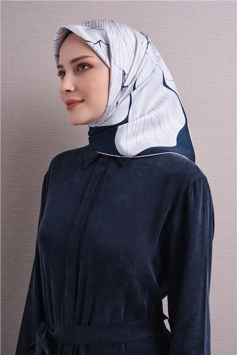 Armine Saf İpek Twill Eşarp 9639D 05