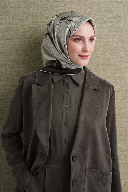 Armine Saf İpek Twill Eşarp 9639D 06