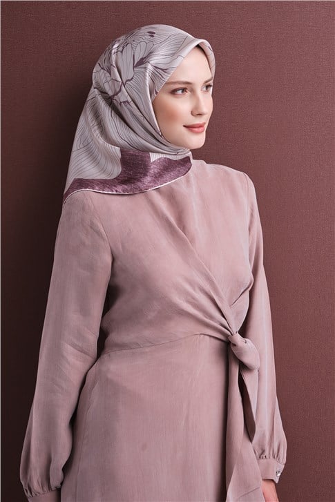 Armine Saf İpek Twill Eşarp 9639D 33