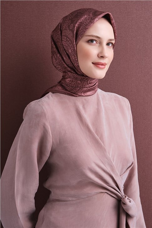 Armine Saf İpek Twill Eşarp 9640D 34