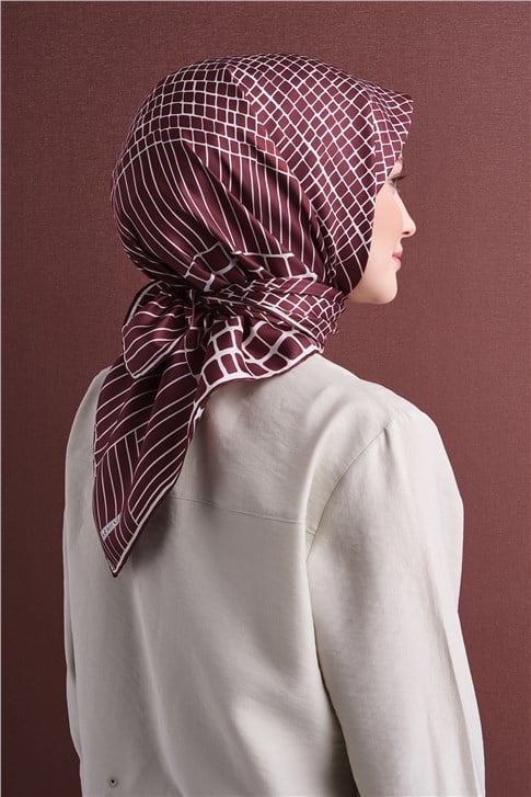 Armine Saf İpek Twill Eşarp 9644D 04