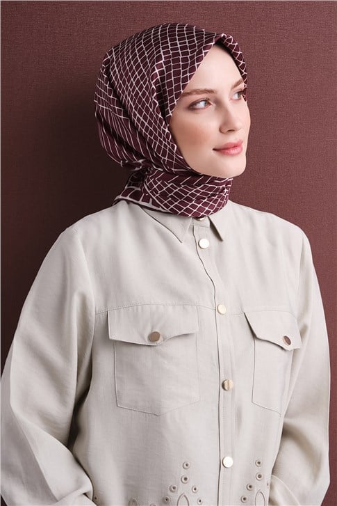 Armine Saf İpek Twill Eşarp 9644D 04