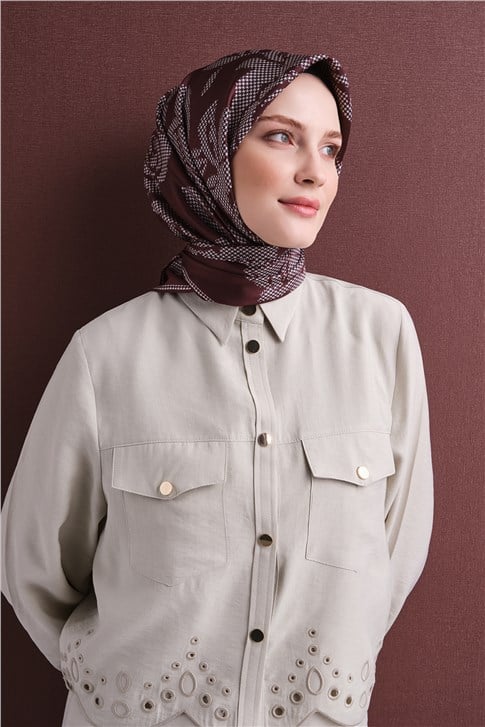 Armine Saf İpek Twill Eşarp 9645D 52