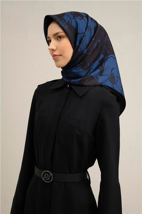 Armine Soyut Desenli Saf İpek Sura Eşarp 9344 41