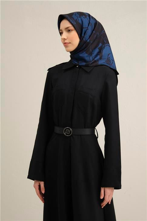 Armine Soyut Desenli Saf İpek Sura Eşarp 9344 41