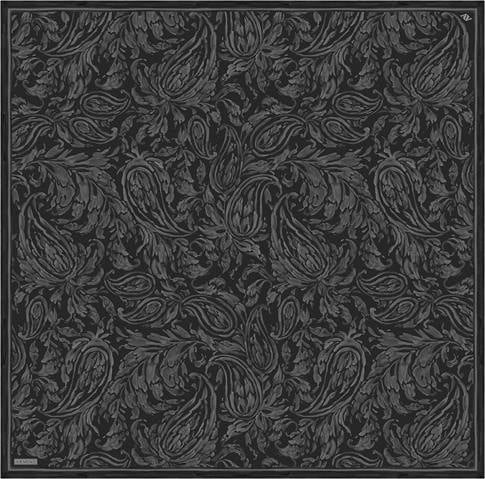 Armine Soyut Desenli Saf İpek Twill Eşarp 9431D 02
