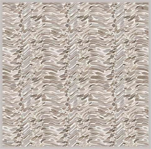 Armine Soyut Desenli Saf İpek Twill Eşarp 9335D 88