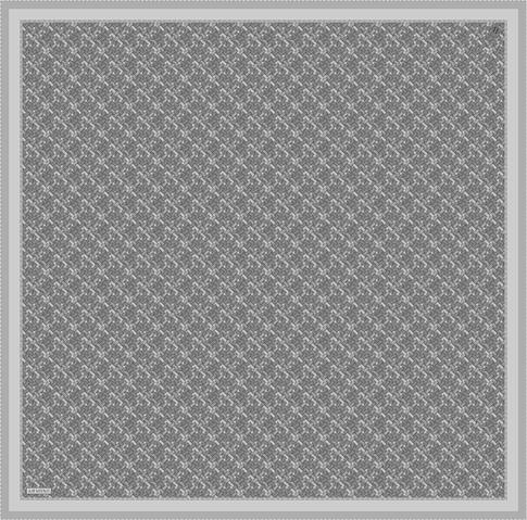 Armine Soyut Desenli Saf İpek Twill Eşarp 9405D 33