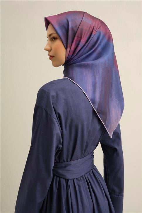 Armine Soyut Desenli Saf İpek Twill Eşarp 9308D 31