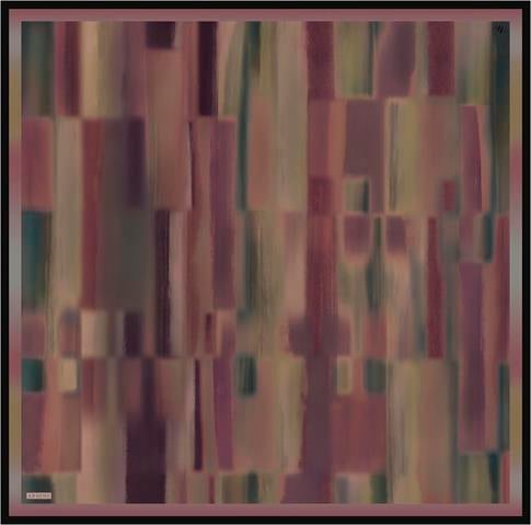 Armine Soyut Desenli Saf İpek Twill Eşarp 9436D 31