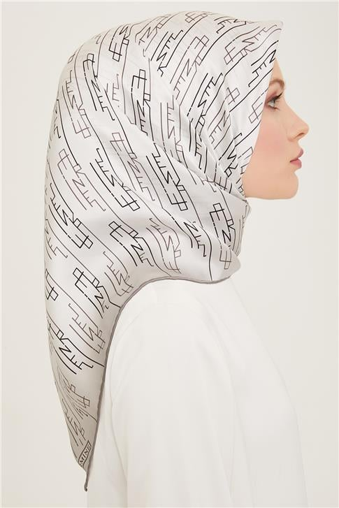 Armine Soyut Desenli Sura İpek Eşarp 24Ya9143 83 01