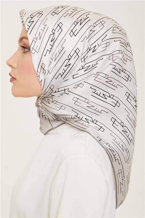 Armine Soyut Desenli Sura İpek Eşarp 24Ya9143 83 01