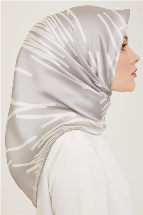 Armine Soyut Desenli Sura İpek Eşarp 24Ya9158 55