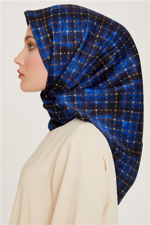 Armine Soyut Desenli Sura Saf İpek Eşarp 9259D 81
