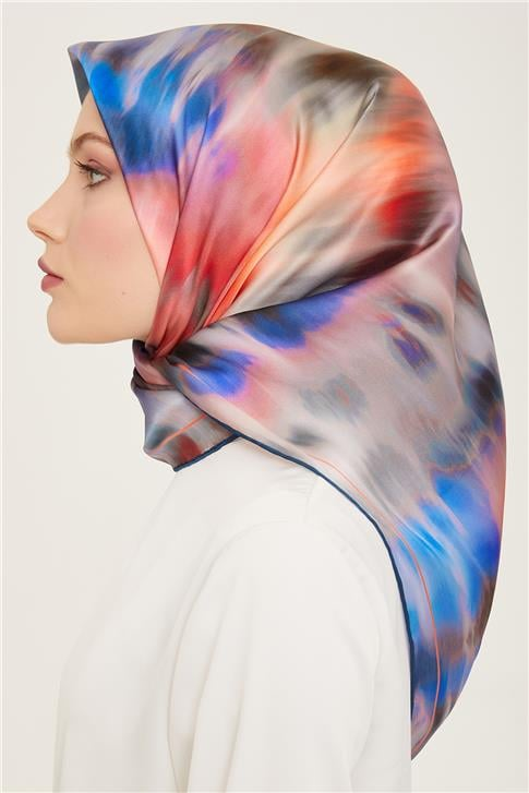 Armine Soyut Desenli Twill İpek Eşarp 24Ya9136 36 83