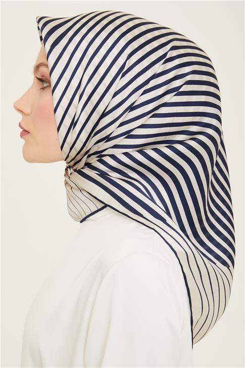 Armine Soyut Desenli Twill İpek Eşarp 24Ya9158 01