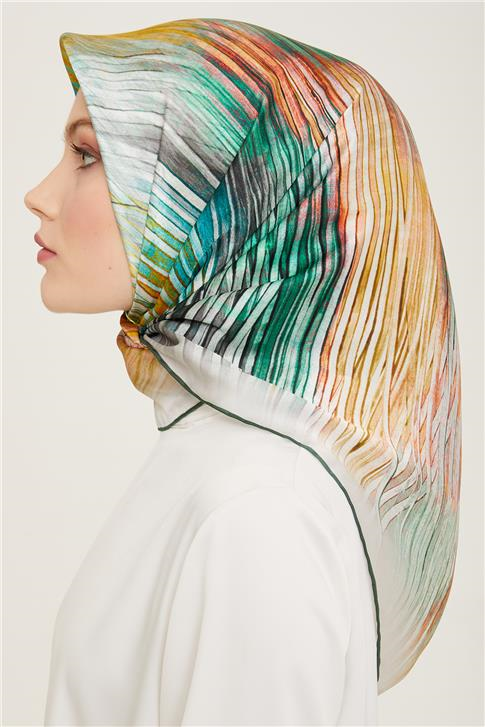 Armine Soyut Desenli Twill İpek Eşarp 24Ya9143 7 83